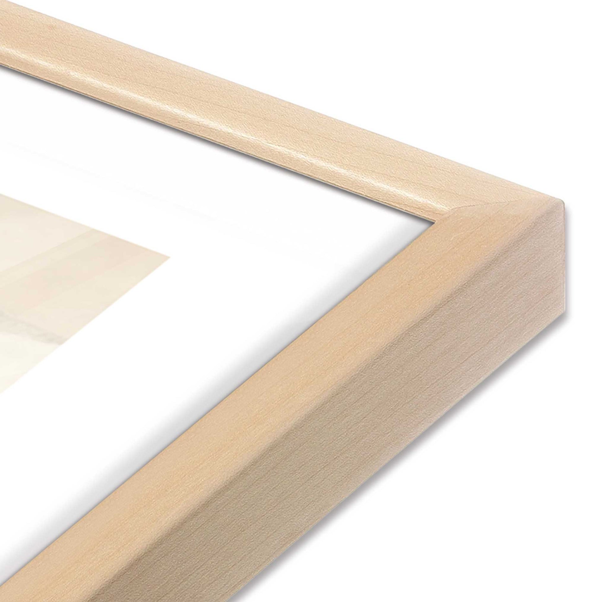 [Color:Raw Maple], Picture of art in a Raw Maple frame of the corner