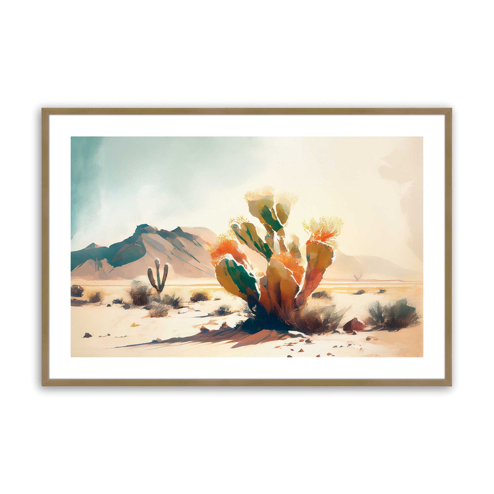 [Color:Brushed Gold], Picture of art in a Brushed Gold frame