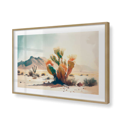 [Color:Brushed Gold], Picture of art in a Brushed Gold frame of the corner