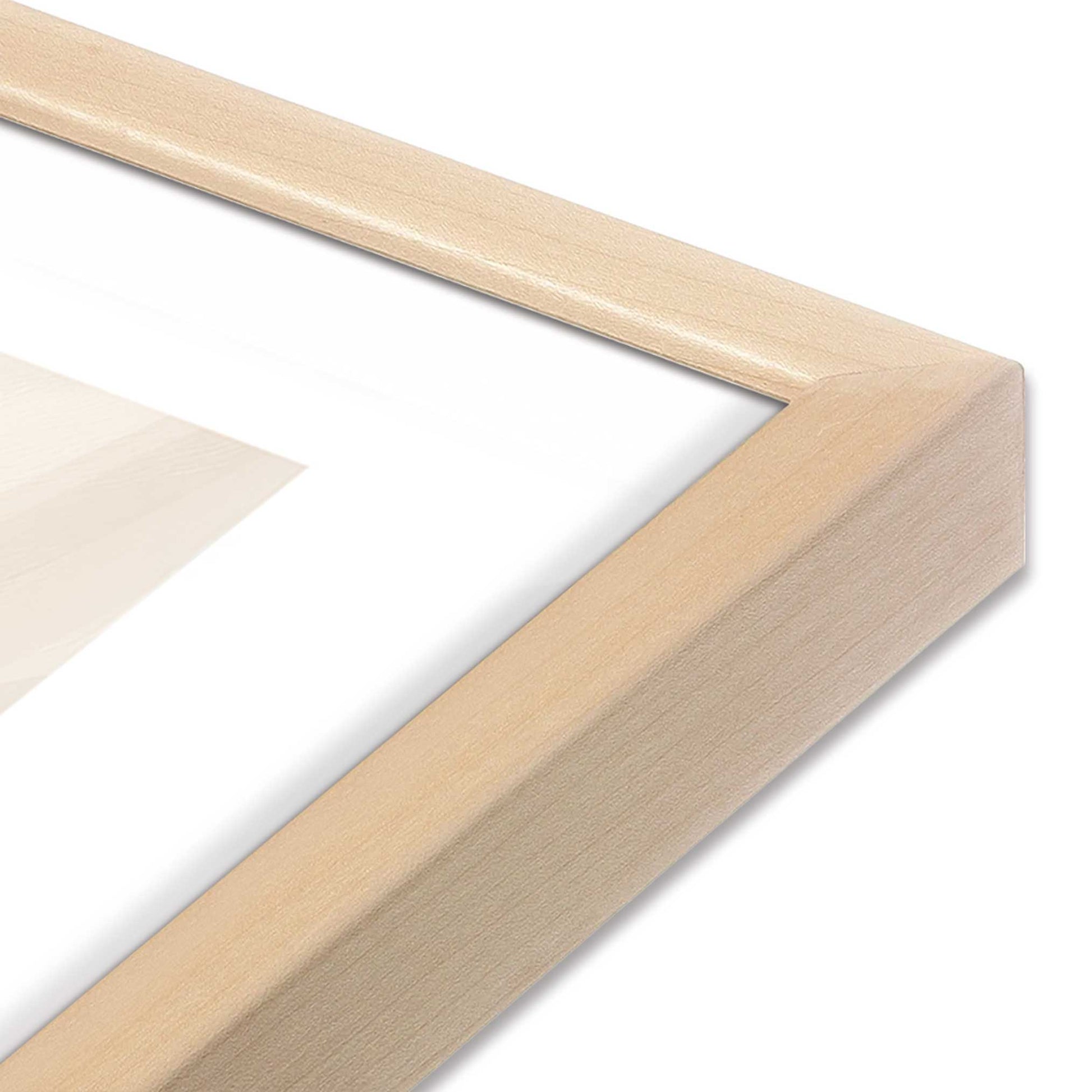 [Color:Raw Maple], Picture of art in a Raw Maple frame at an angle