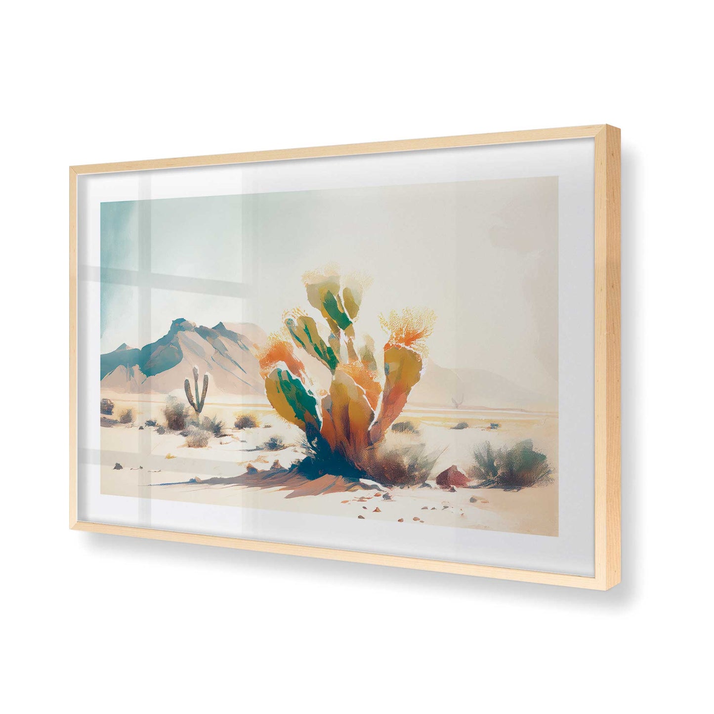 [Color:Raw Maple], Picture of art in a Raw Maple frame of the corner