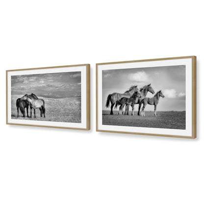 [Color:Brushed Gold], Picture of art in a Brushed Gold frame at an angle