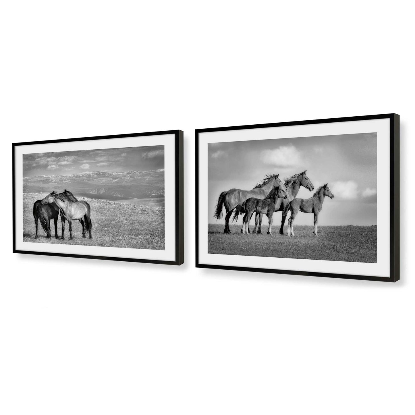 [Color:Satin Black], Picture of art in a Satin Black frame at an angle