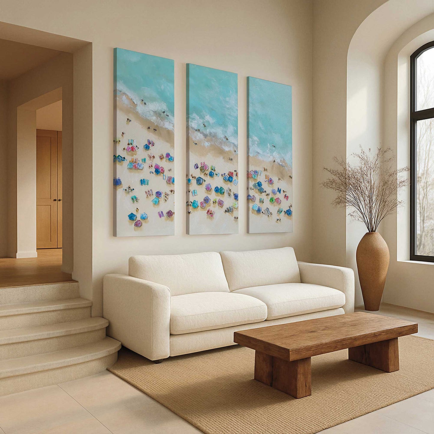 [Color:Stretched Canvas], Picture of art in a room