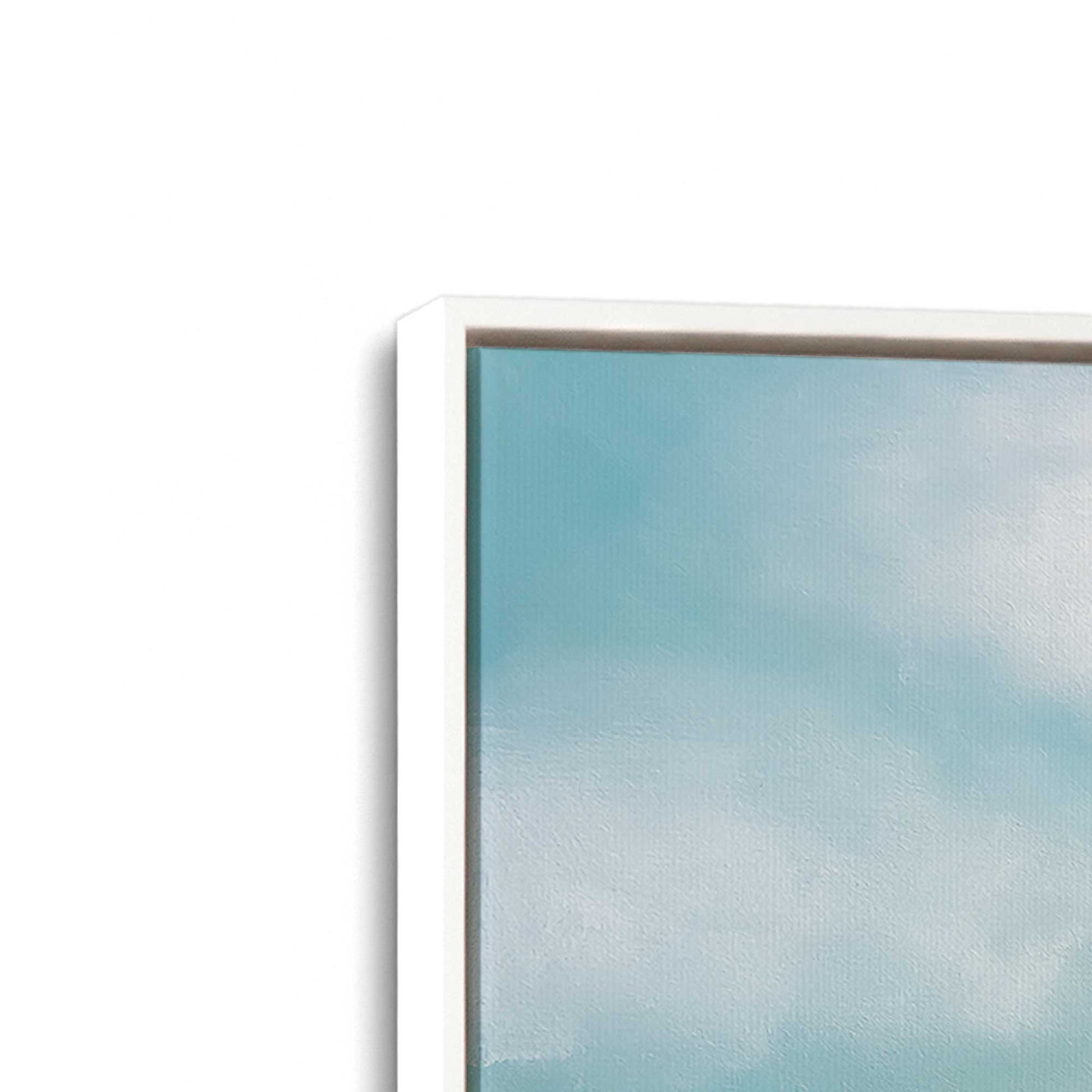[Color:Opaque White], Picture of art in a White frame at an angle