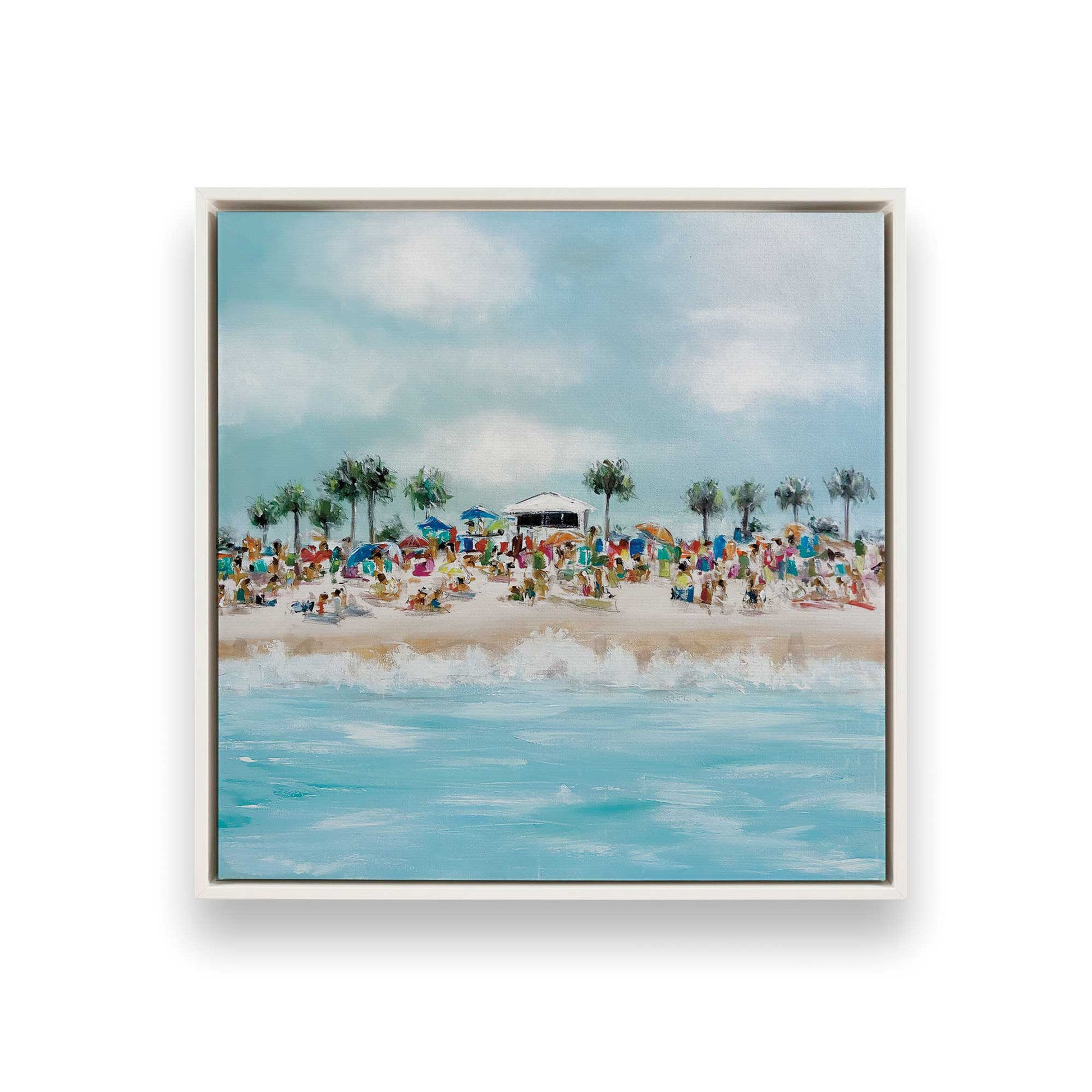 [Color:Opaque White], Picture of art in a White frame