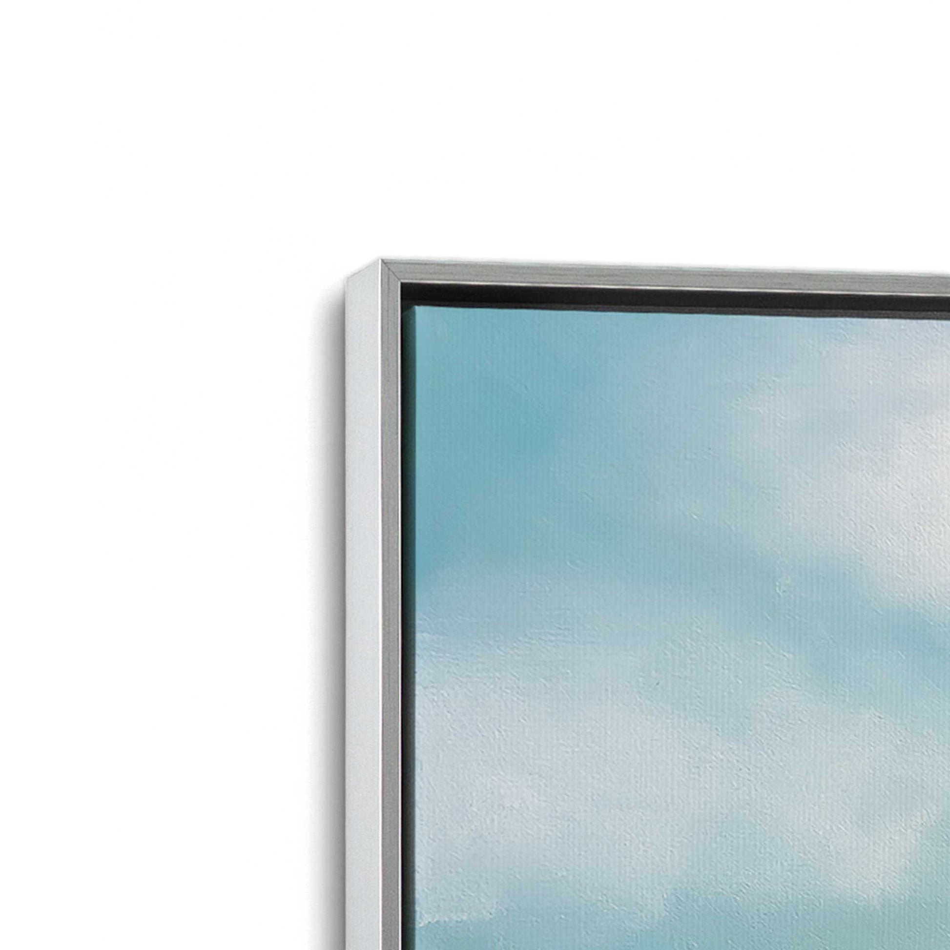 [Color:Polished Chrome], Picture of art in a Polished Chrome frame at an angle