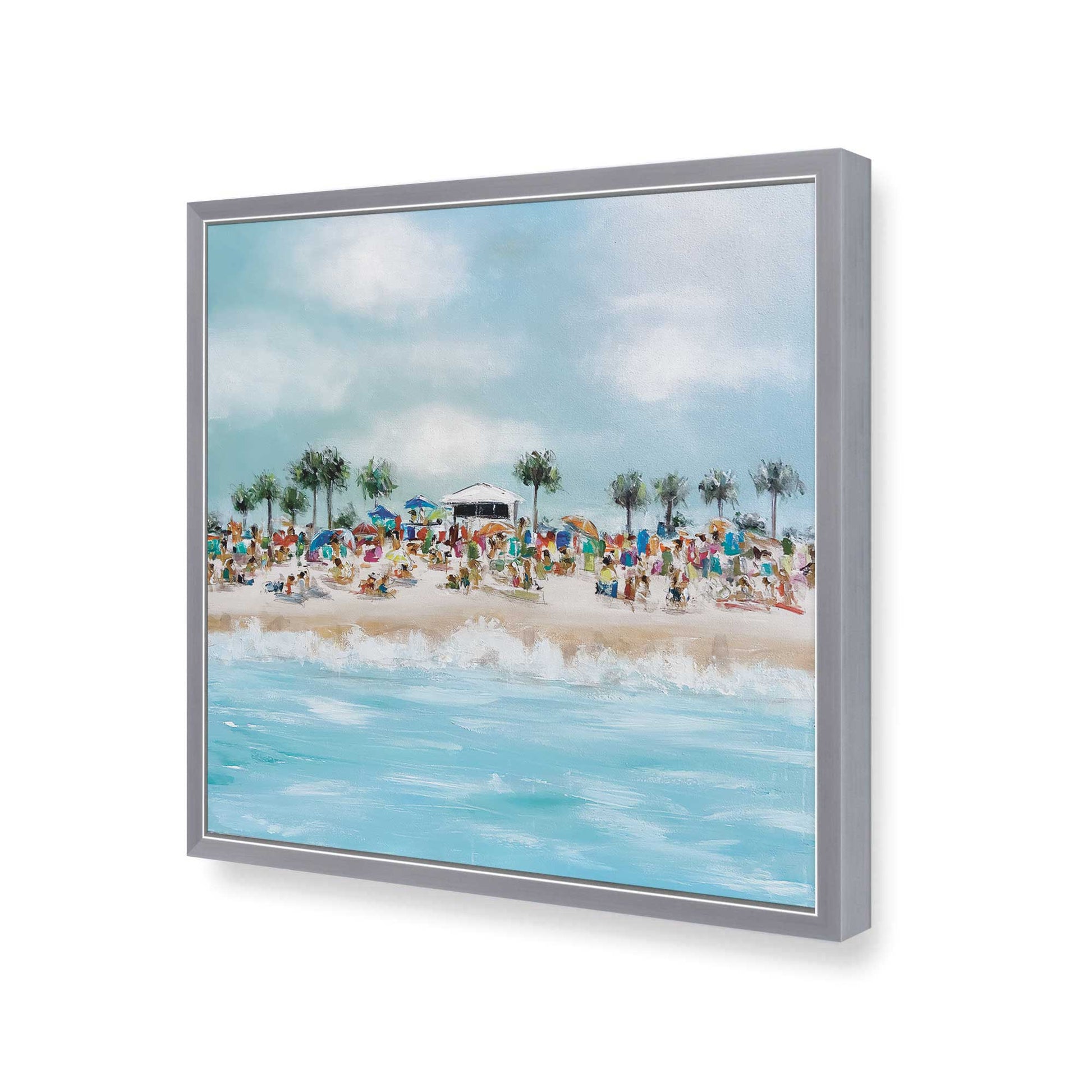 [Color:Polished Chrome], Picture of art in a Polished Chrome frame at an angle
