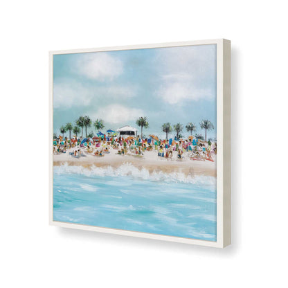 [Color:Opaque White], Picture of art in a Opaque White frame at an angle