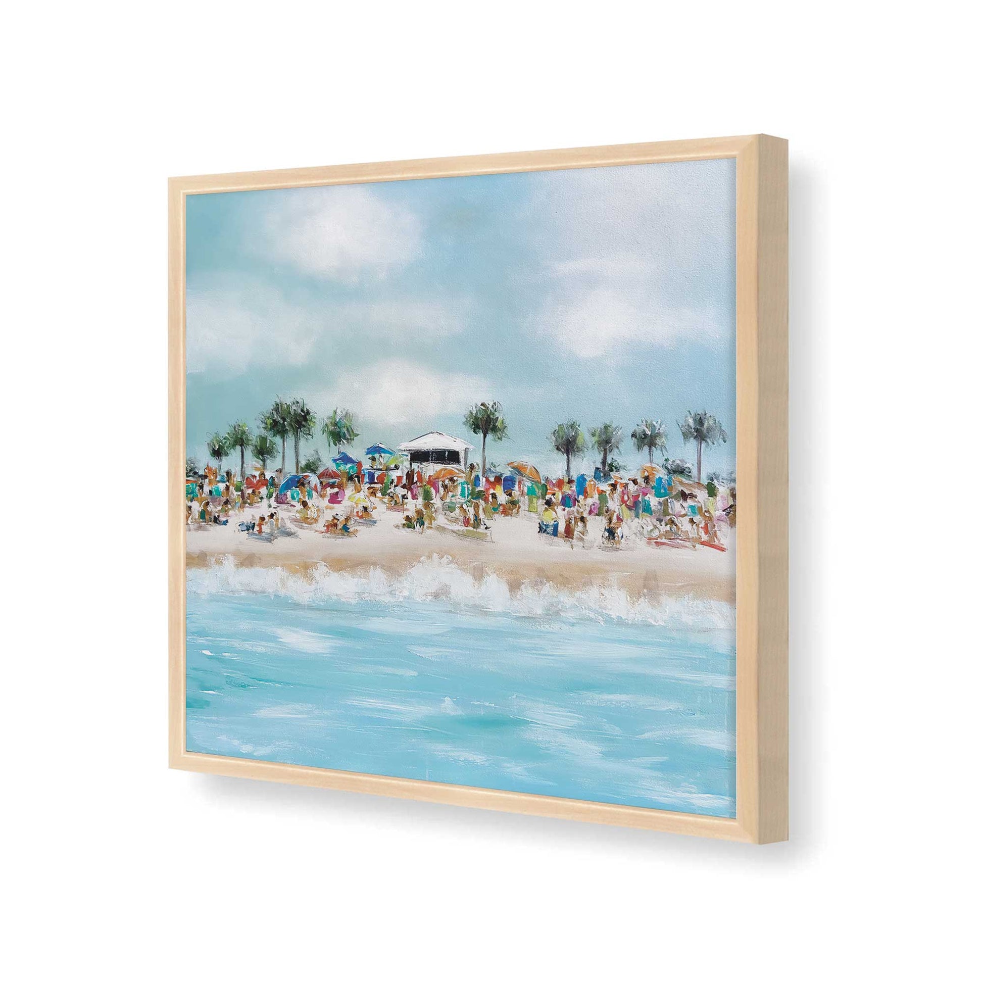 [Color:Raw Maple], Picture of art in a Raw Maple frame at an angle