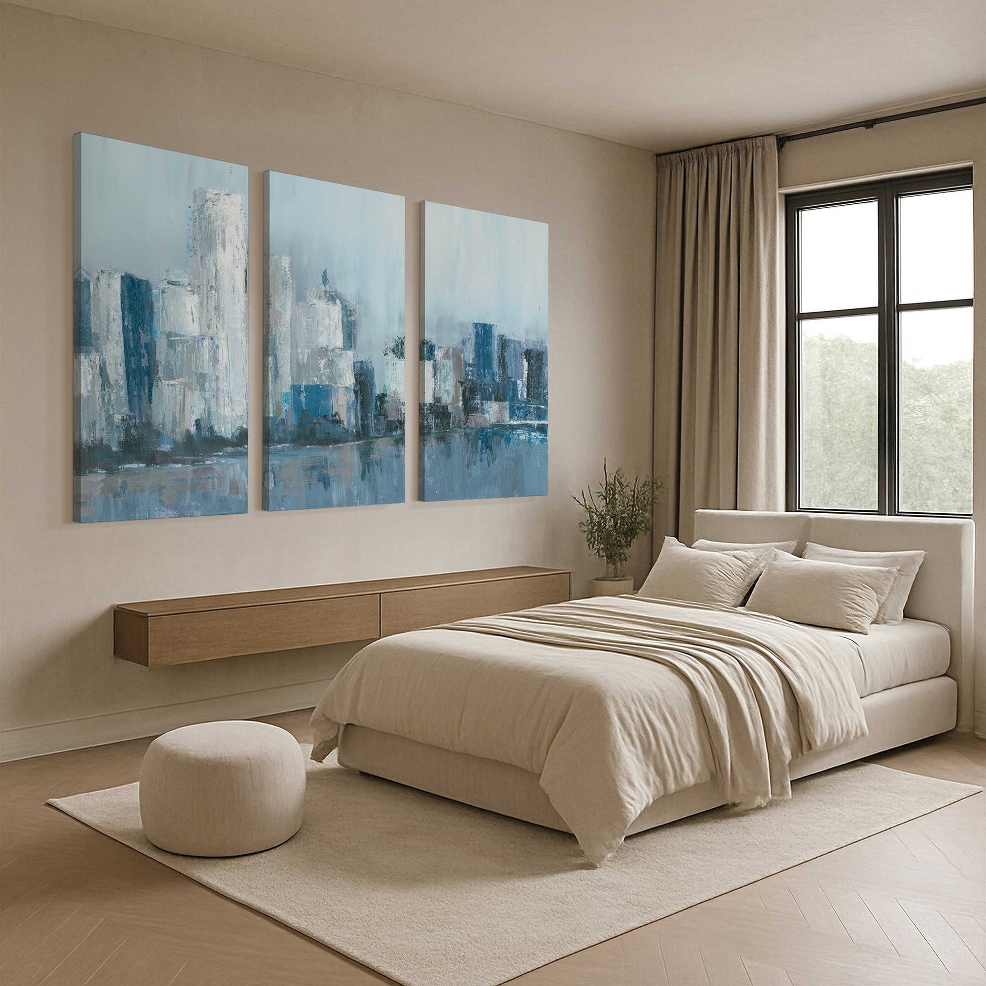 [Color:Stretched Canvas], Picture of art in a room