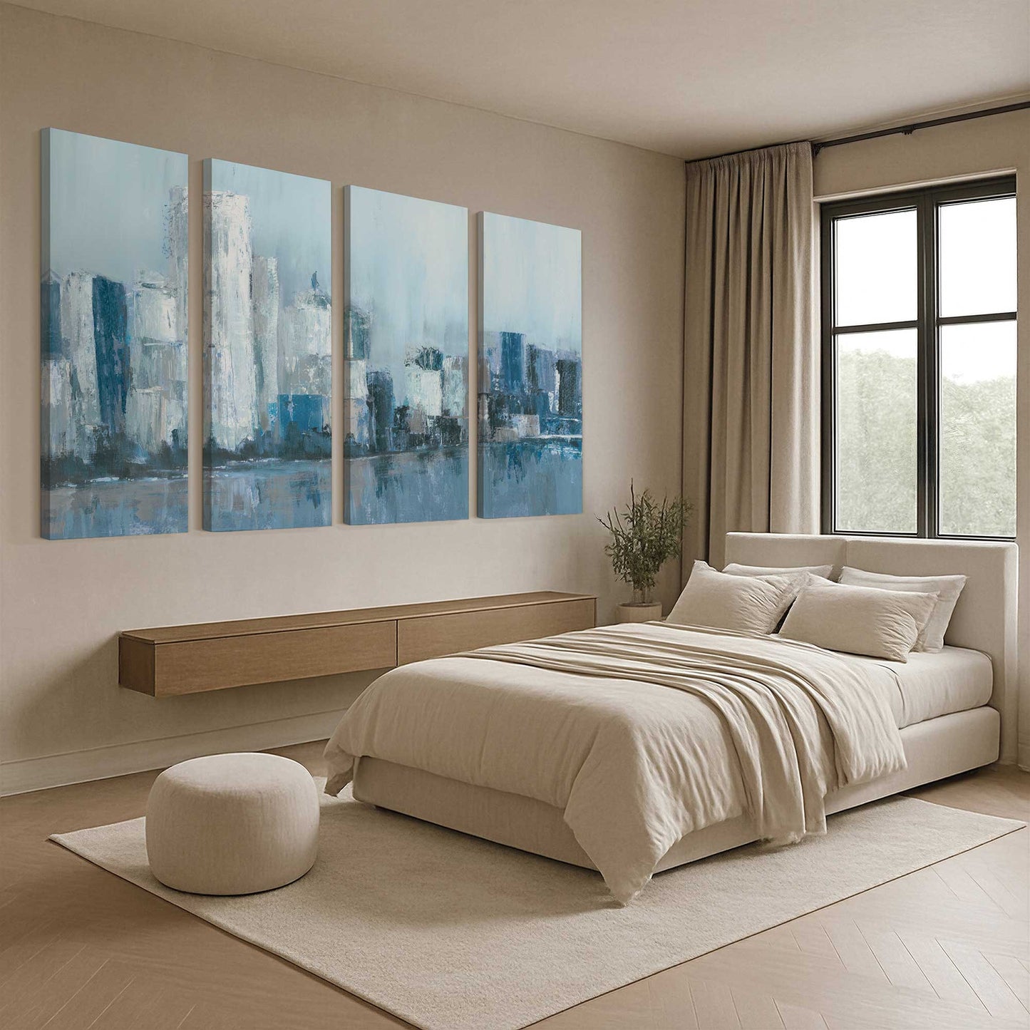 [Color:Stretched Canvas], Picture of art in a room