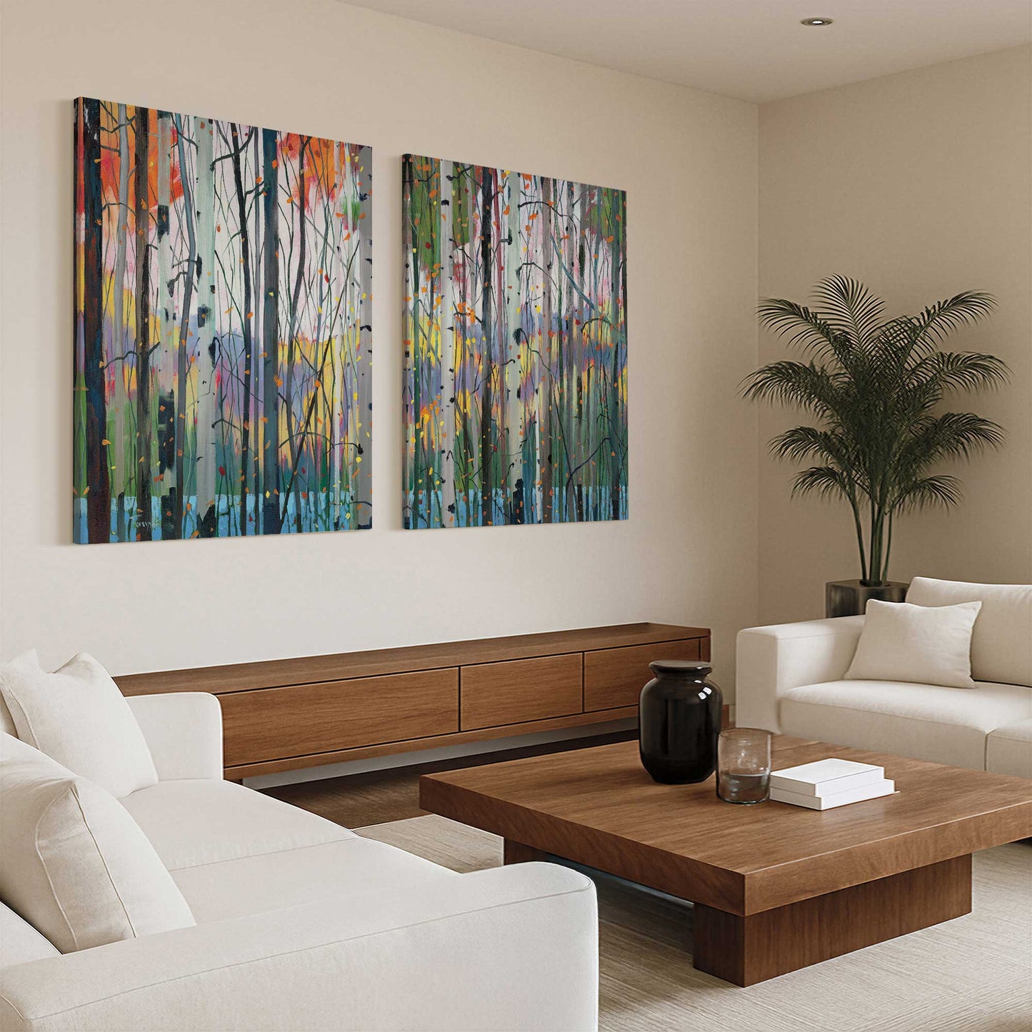 [Color:Stretched Canvas], Picture of art in a room