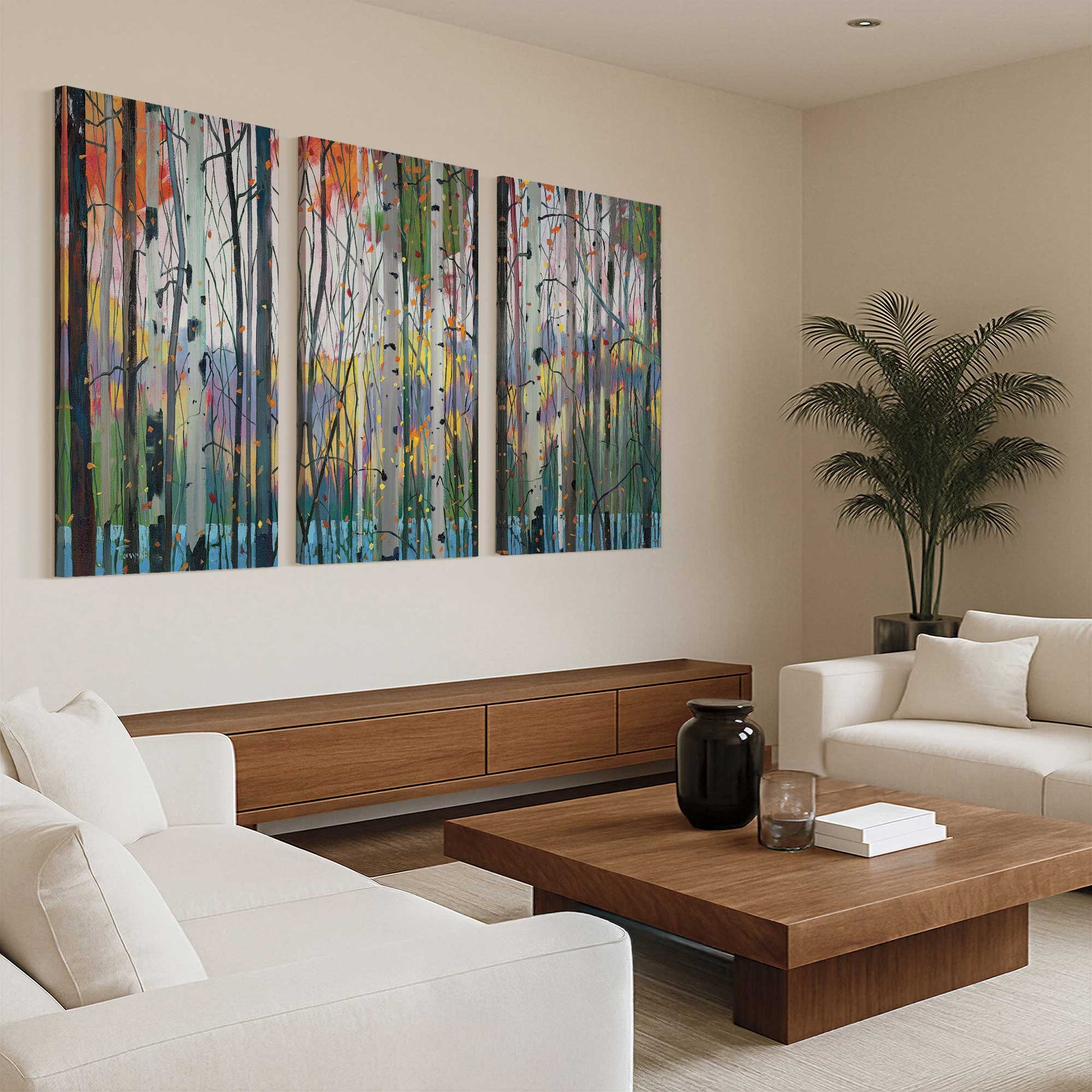 [Color:Stretched Canvas], Picture of art in a room