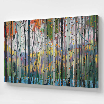 [Color:Stretched Canvas], Picture of art at an angle