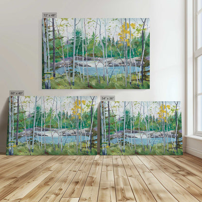 [Color:Stretched Canvas], Image showing the size comparisons