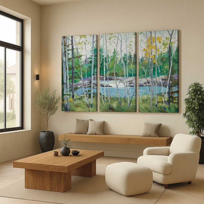 [Color:Stretched Canvas], Picture of art in a room