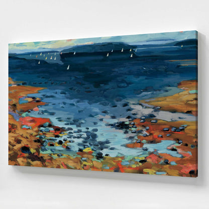 [Color:Stretched Canvas], Picture of art at an angle