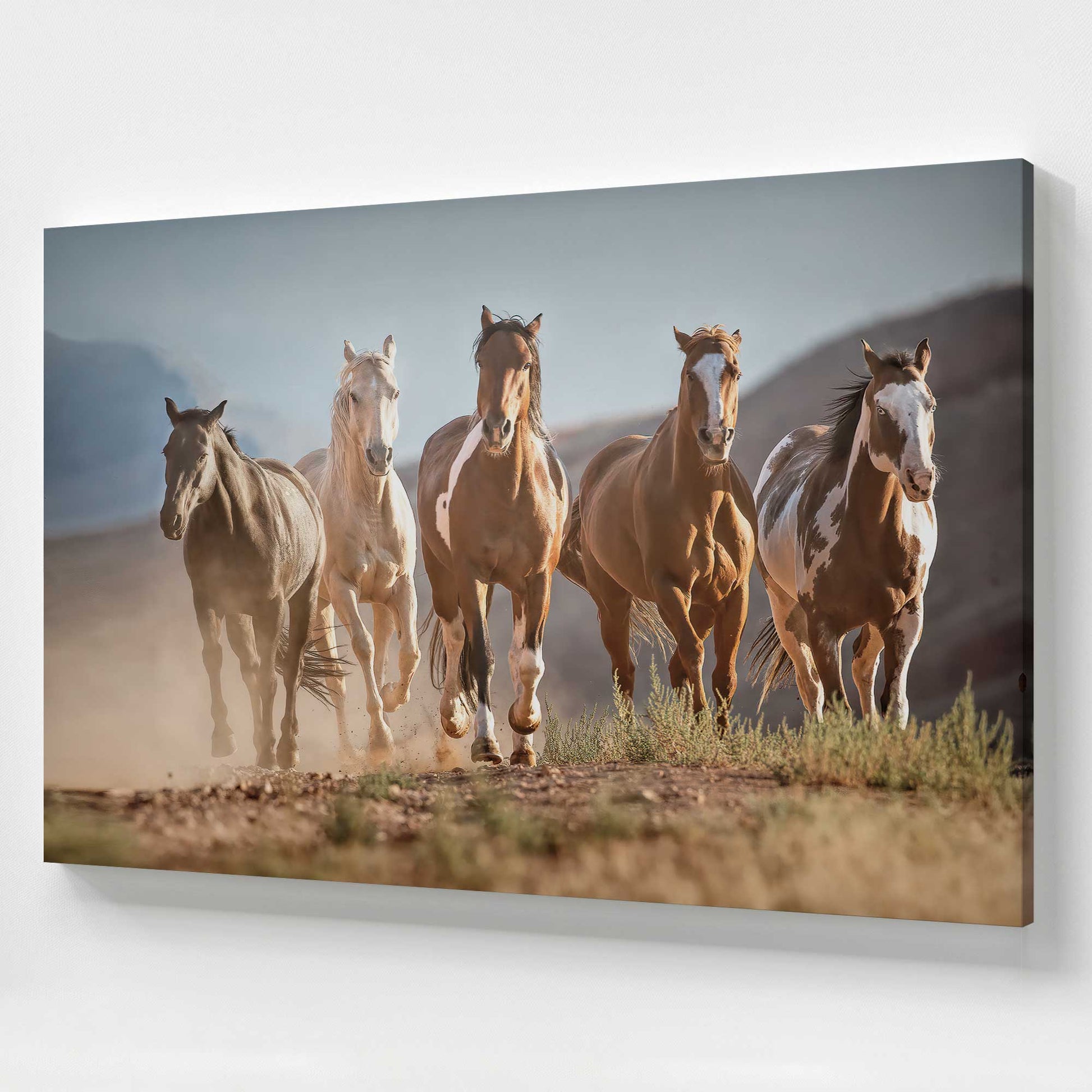 [Color:Stretched Canvas], Picture of art at an angle