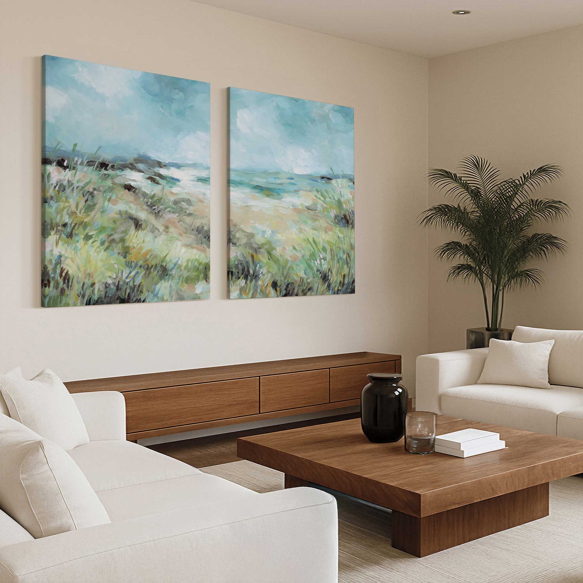 [Color:Stretched Canvas], Picture of art in a room