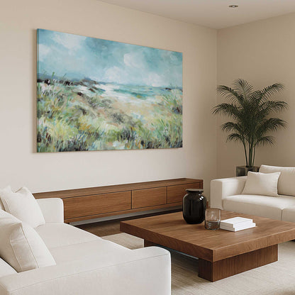 [Color:Stretched Canvas], Picture of art in a room