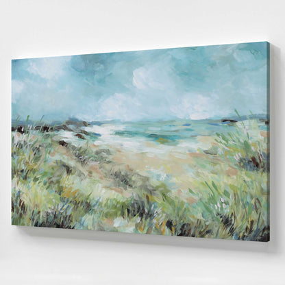 [Color:Stretched Canvas], Picture of art at an angle