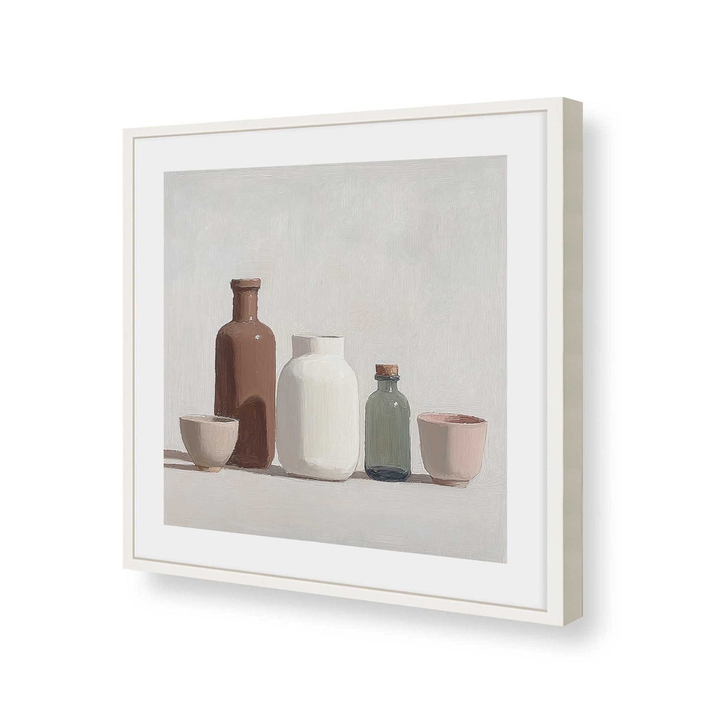 [Color:Opaque White], Picture of art in a Opaque White frame of the corner