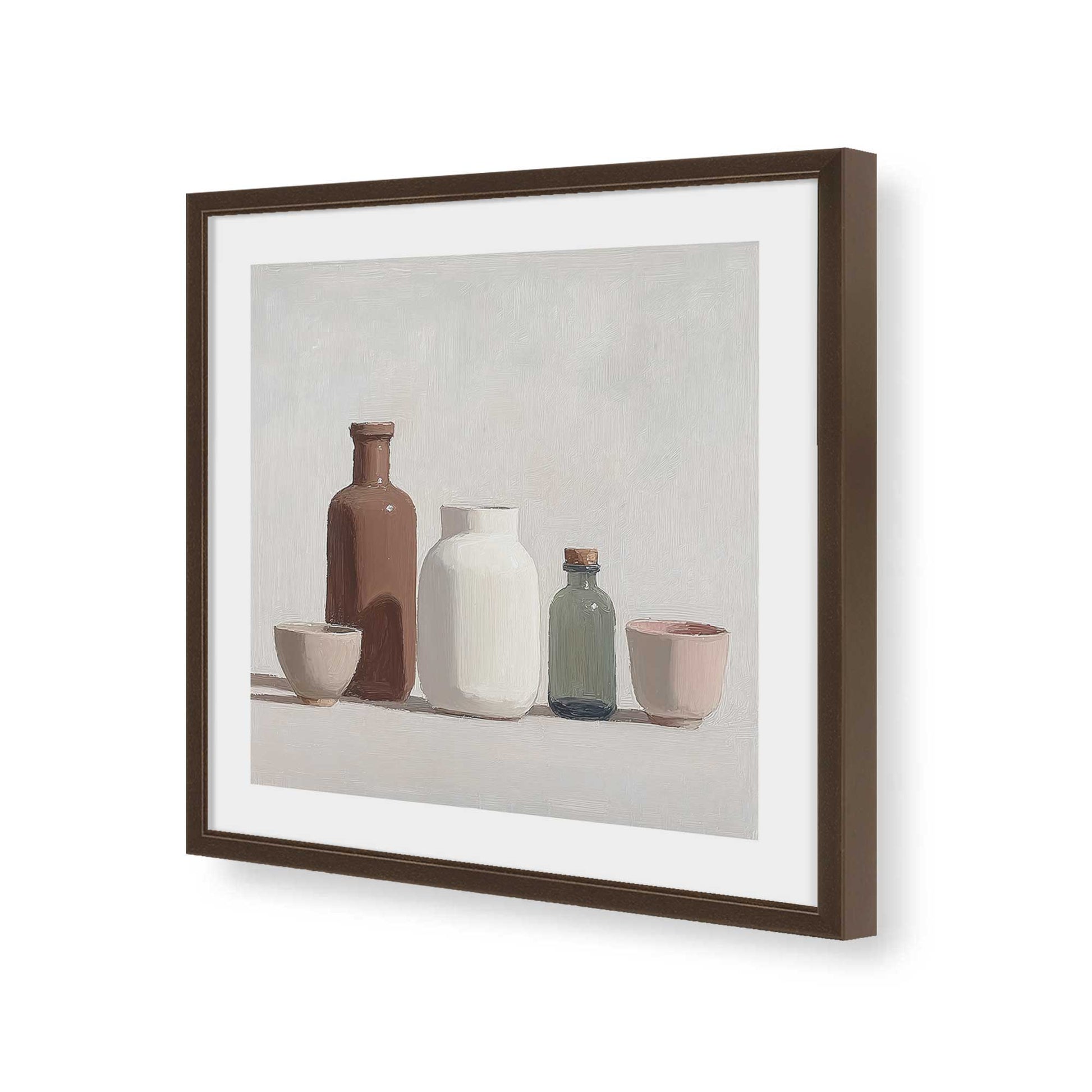 [Color:Espresso], Picture of art in a Espresso frame of the corner