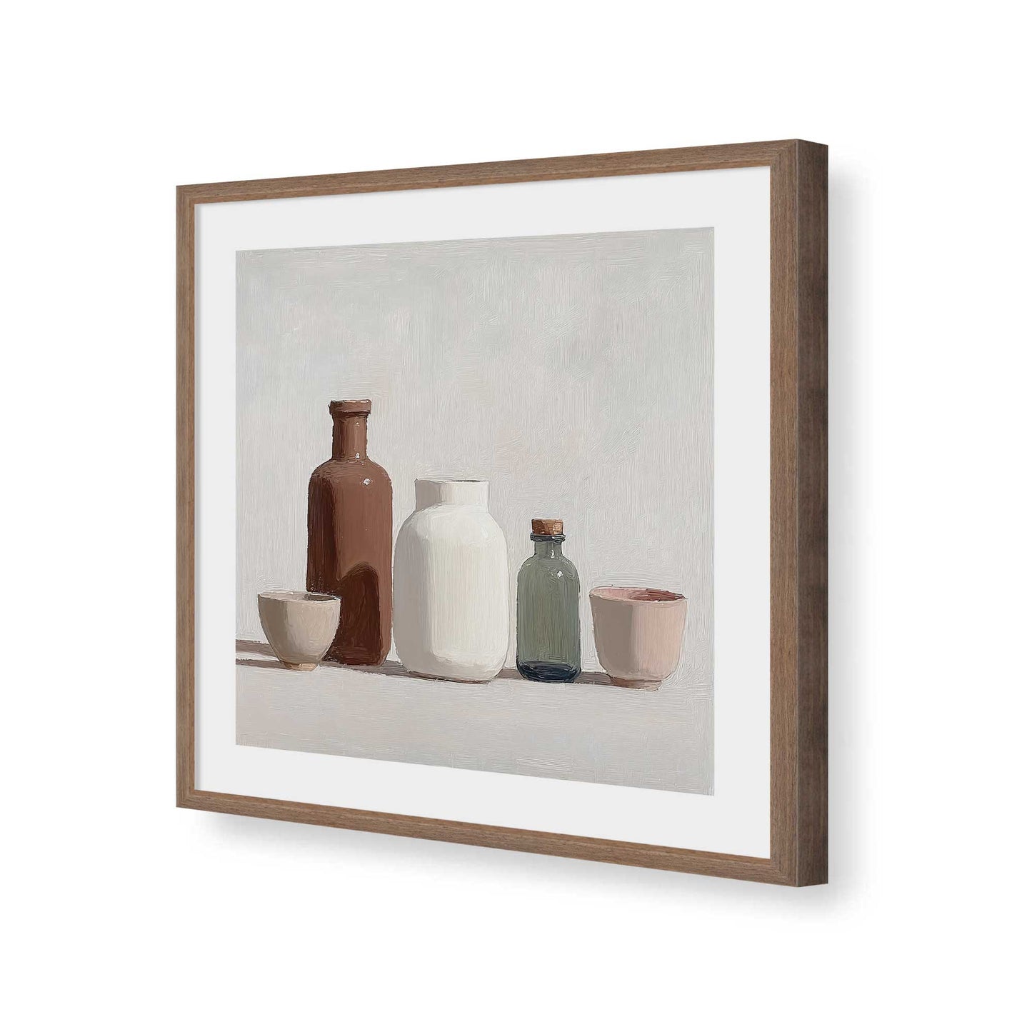 [Color:Walnut], Picture of art in a Walnut frame of the corner