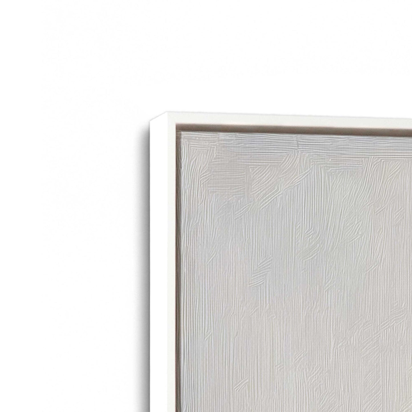 [Color:Opaque White], Picture of art in a White frame at an angle