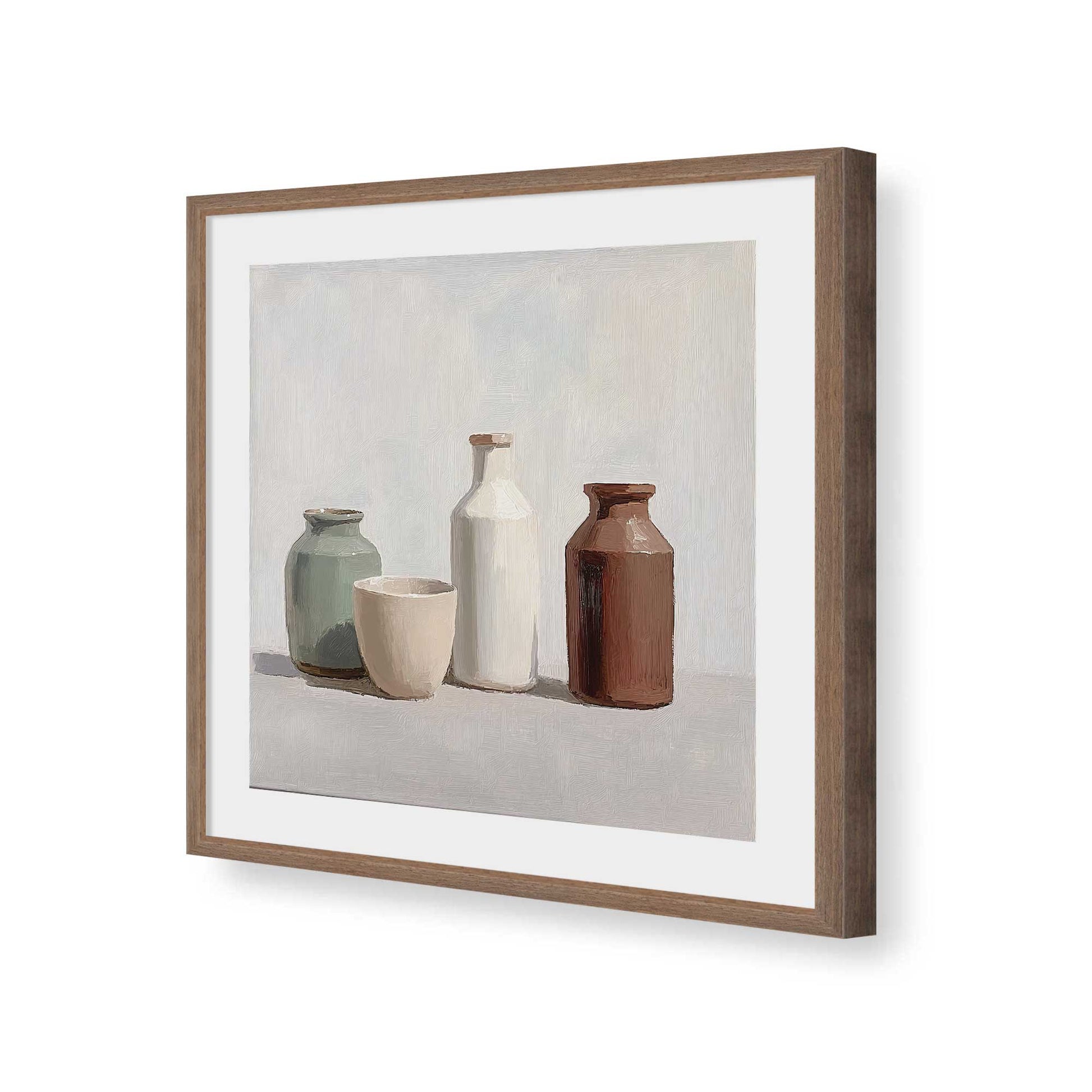 [Color:Walnut], Picture of art in a Walnut frame of the corner