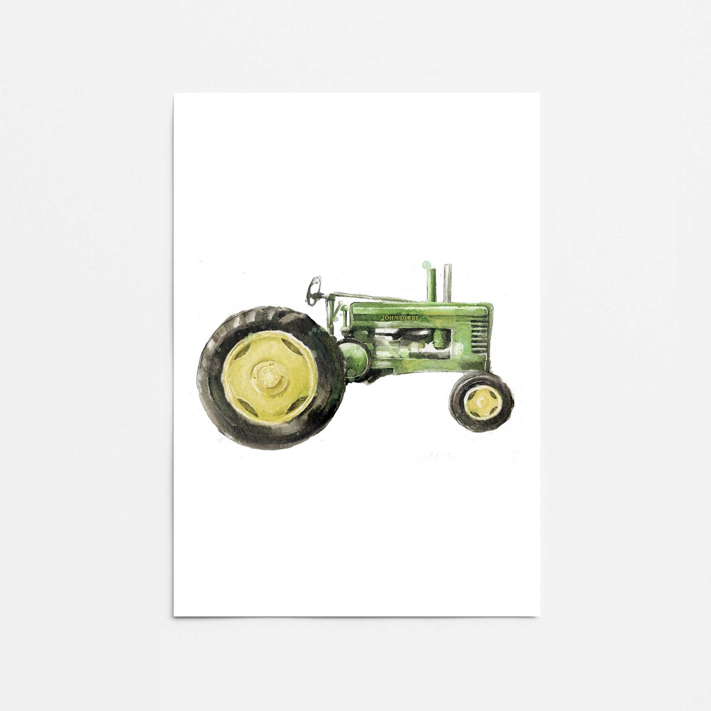 Green Tractor Promotional Rolled Print