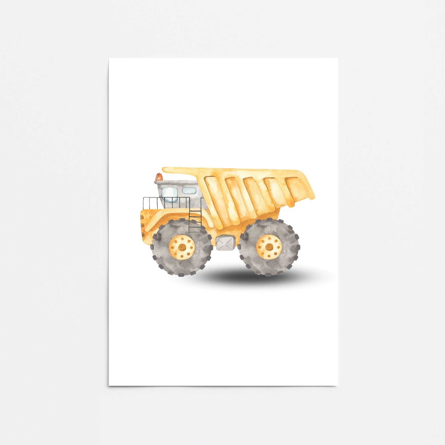 Yellow Front Loader Promotional Rolled Print