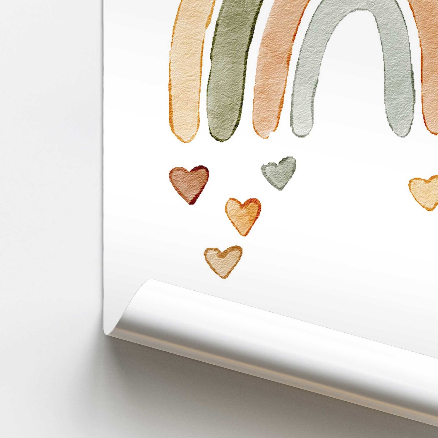 Hearts at the End of the Rainbow Promotional Rolled Print