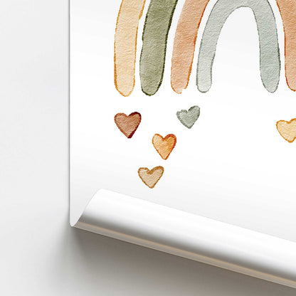 Hearts at the End of the Rainbow Promotional Rolled Print