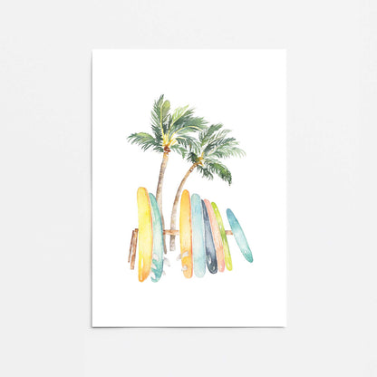 Surfboards Against the Trees Promotional Rolled Print