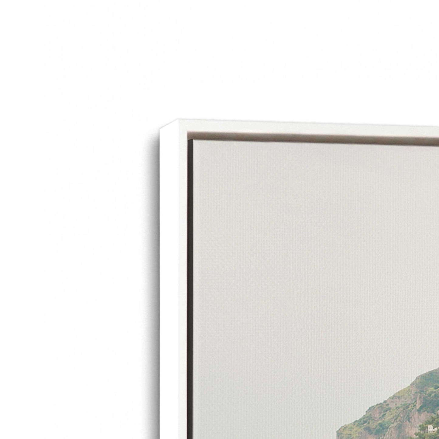 [Color:Opaque White], Picture of art in a White frame at an angle