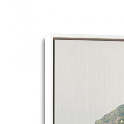 [Color:Opaque White], Picture of art in a White frame at an angle