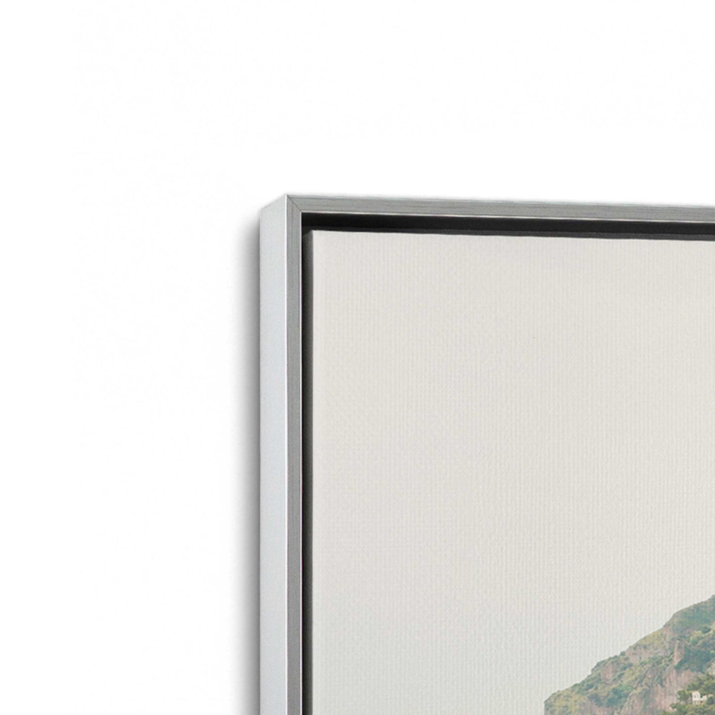[Color:Polished Chrome], Picture of art in a Polished Chrome frame at an angle