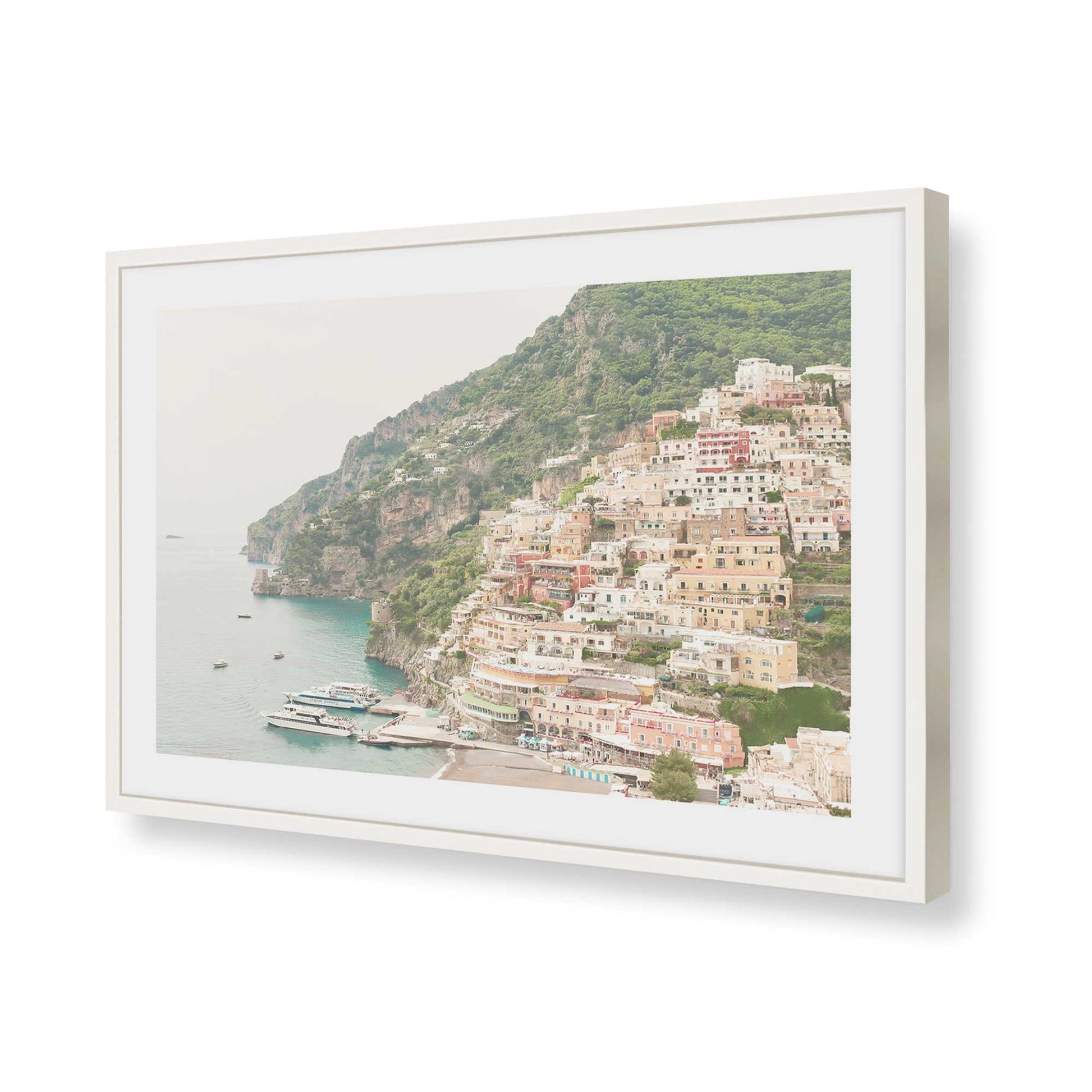 [Color:Opaque White], Picture of art in a Opaque White frame of the corner