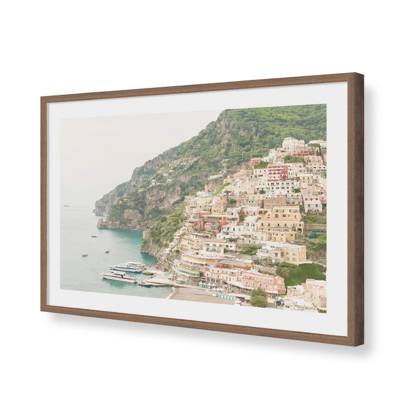 [Color:Walnut], Picture of art in a Walnut frame of the corner
