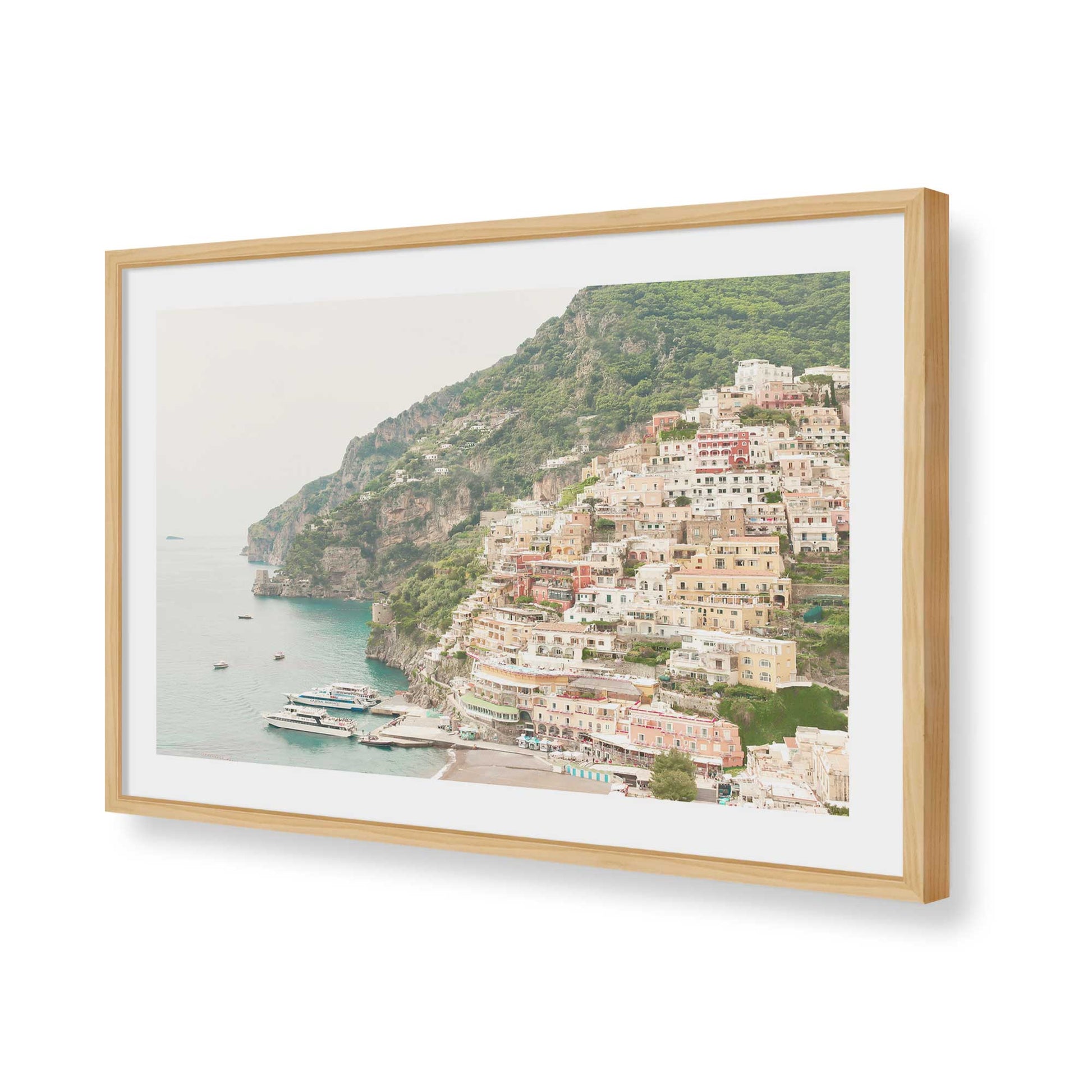 [Color:American Maple], Picture of art in a American Maple frame of the corner