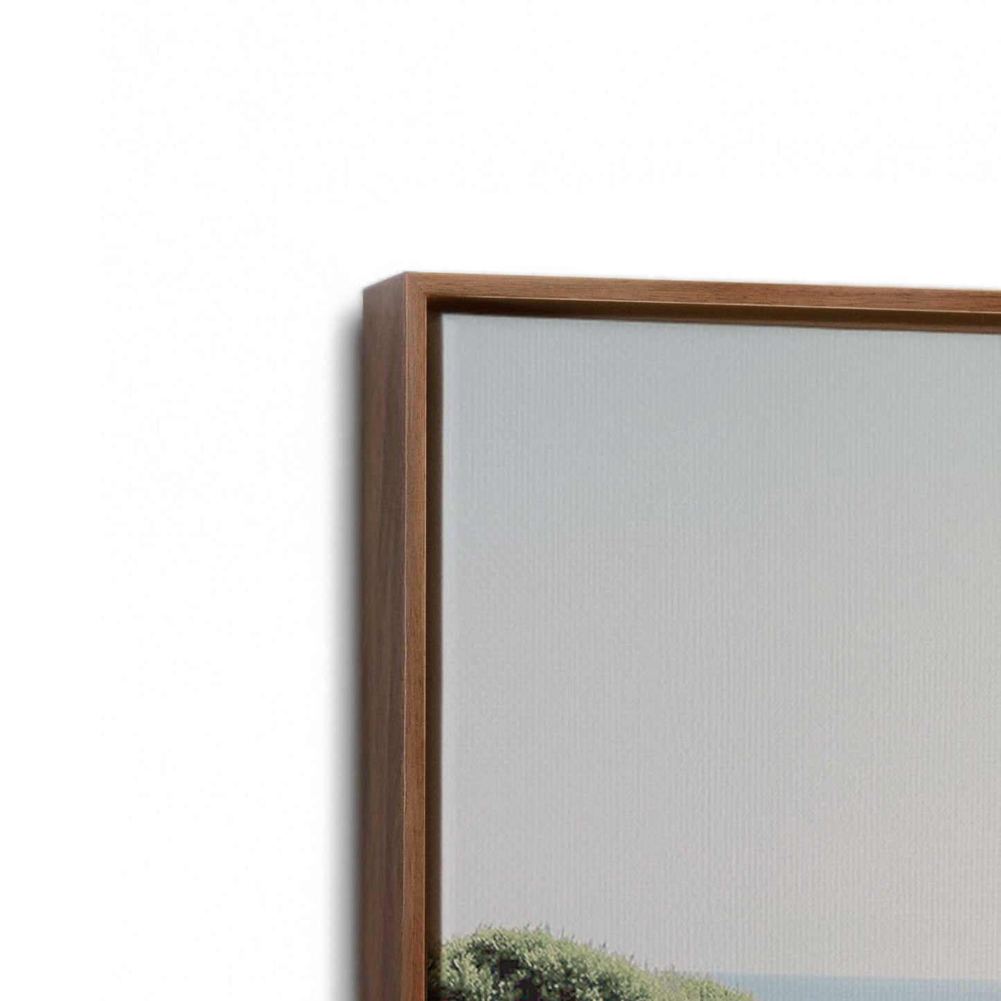 [Color:Walnut], Picture of art in a Walnut frame at an angle