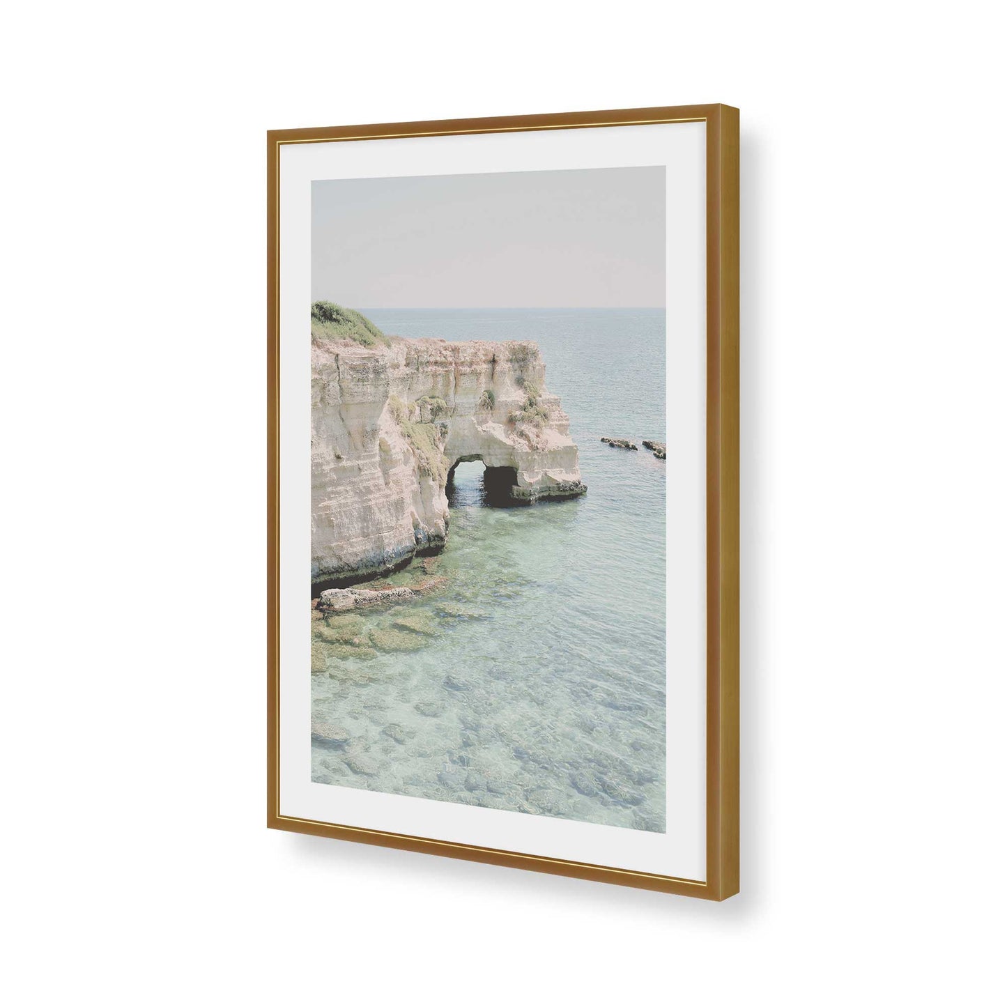 [Color:Polished Gold], Picture of art in a Polished Gold frame of the corner