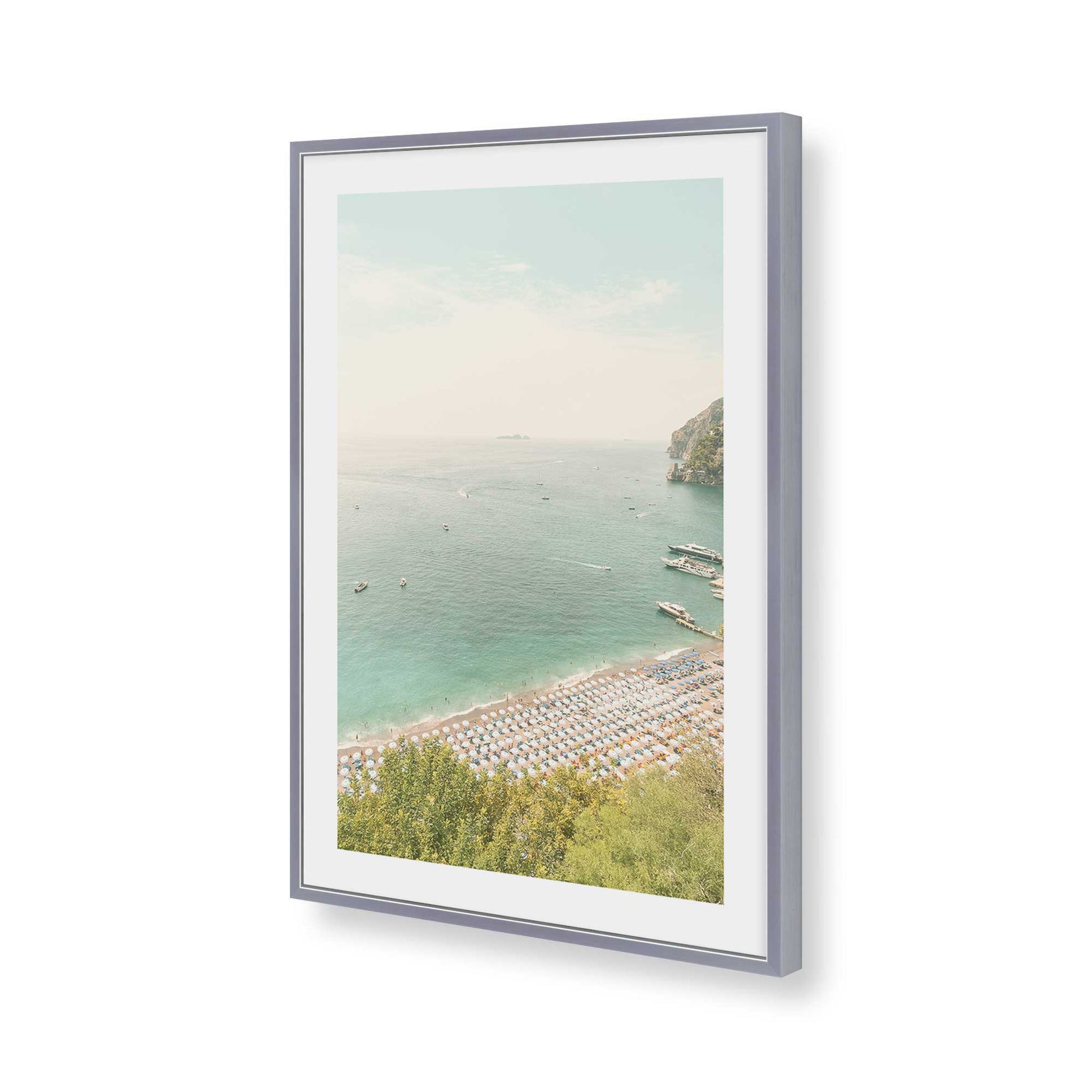 [Color:Polished Chrome], Picture of art in a Polished Chrome frame of the corner