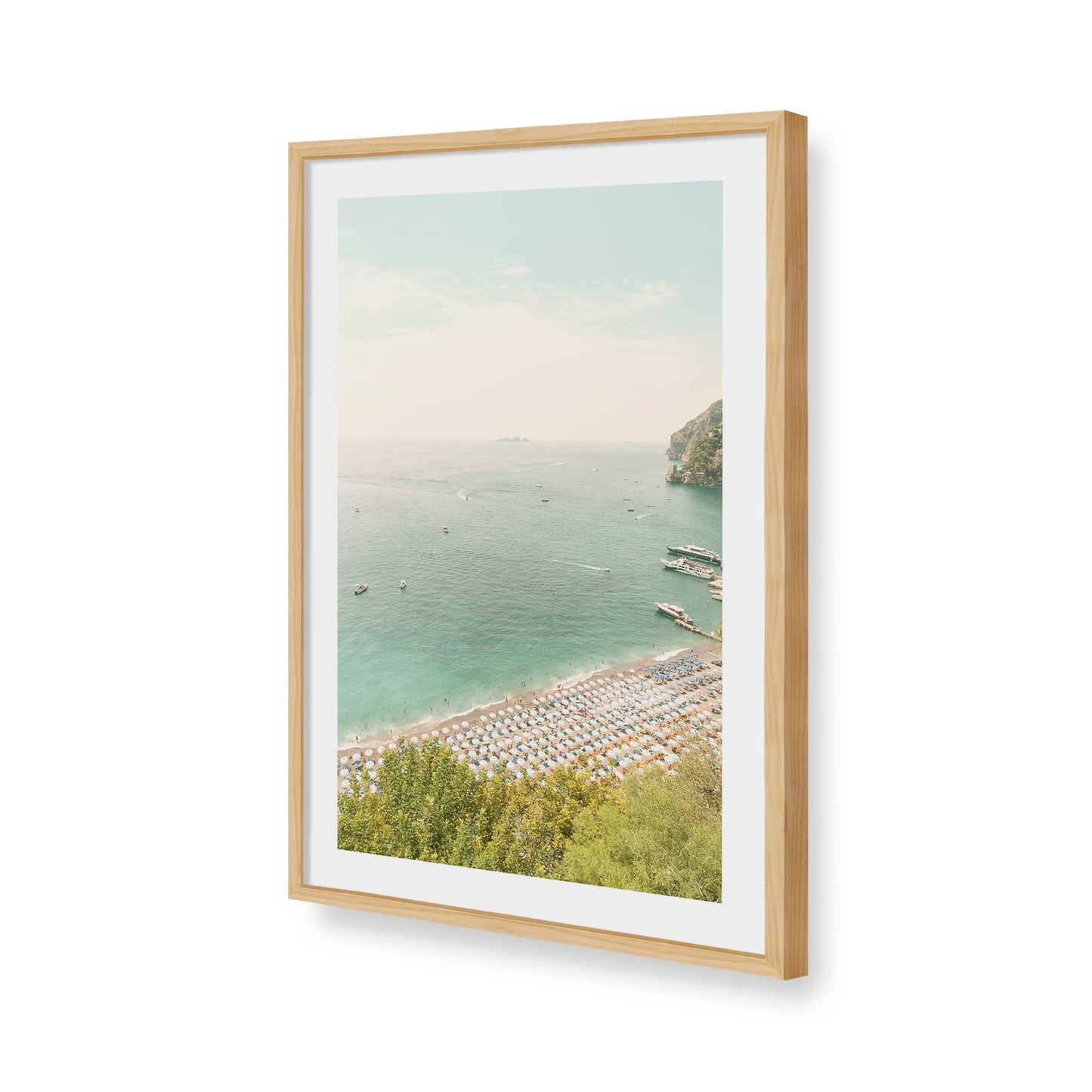 [Color:American Maple], Picture of art in a American Maple frame of the corner