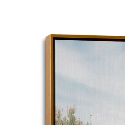 [Color:Polished Gold], Picture of art in a Polished Gold frame at an angle