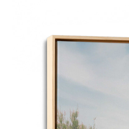 [Color:American Maple], Picture of art in a American Maple frame at an angle