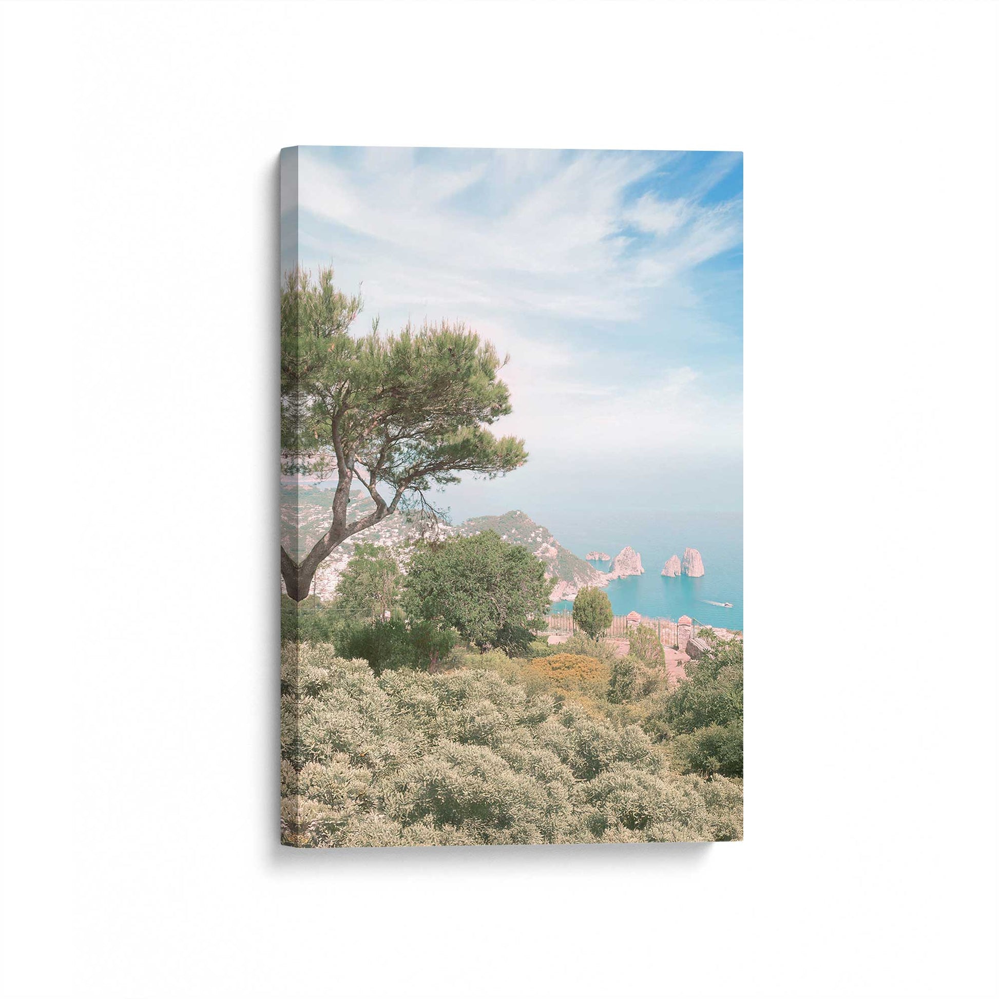 [Color:Stretched Canvas], Picture of art at an angle