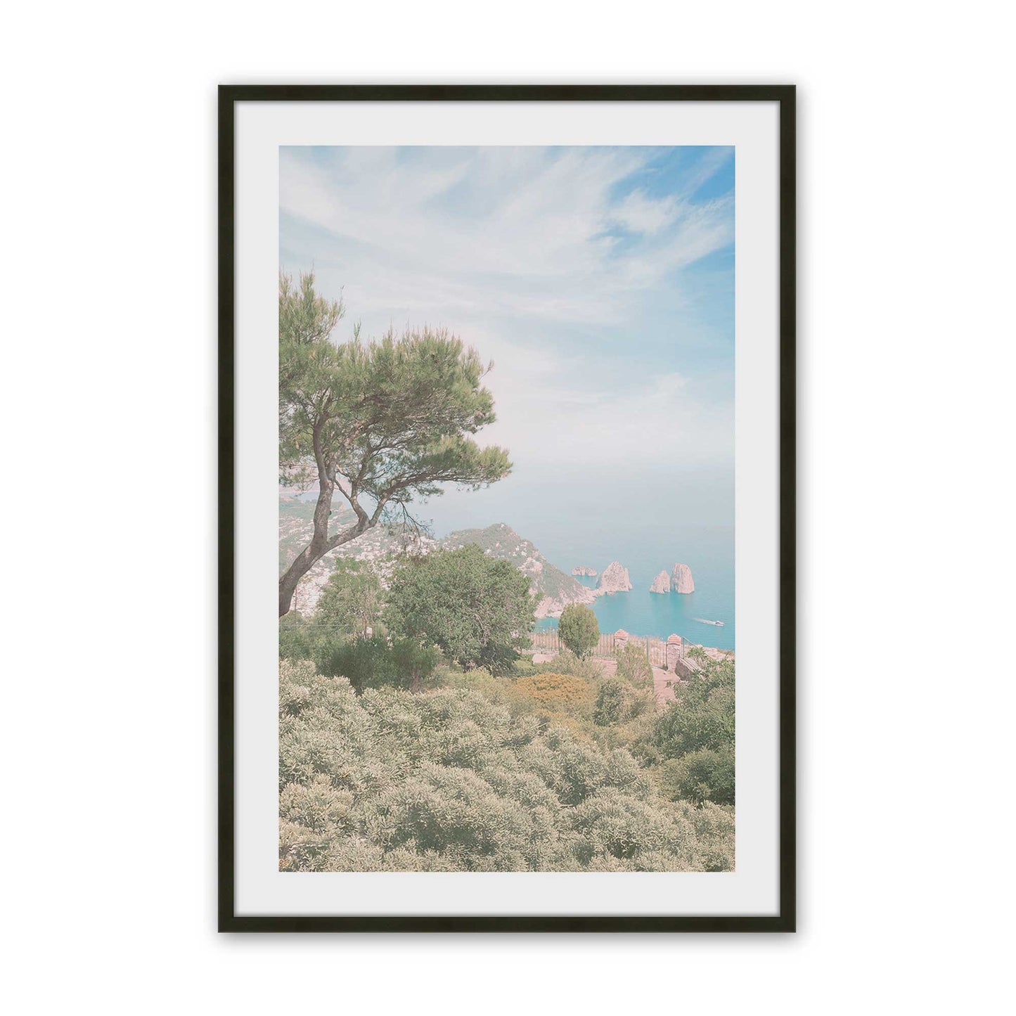 [Color:Satin Black], Picture of art in a Satin Black frame